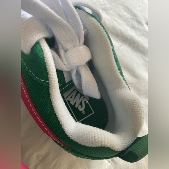 Vans Classic Green and White Sneakers - Picture 7 of 10